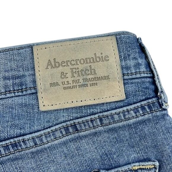 Abercrombie & Fitch Jeans Skinny Stretch Light Wash Distressed Men’s Size 34 - Picture 8 of 9